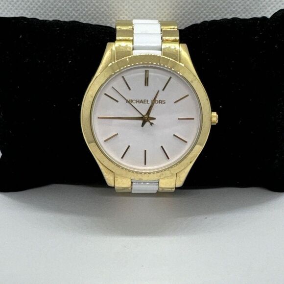 Michael Kors Slim Runway MK4295 Women\'s Two Tone Analog Dial Wrist Watch JNA302 main image 9